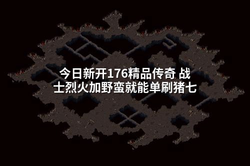 今日新开176精品传奇 战士烈火加野蛮就能单刷猪七