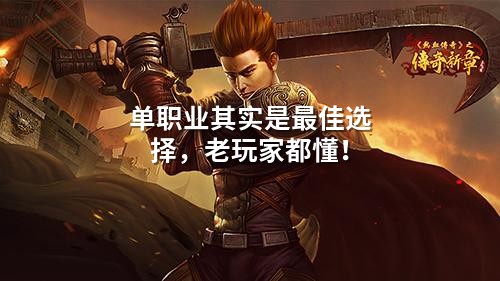单职业其实是蕞佳选择,老玩家都懂!