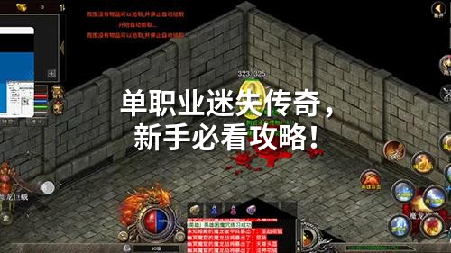单职业迷失传奇，新手必看攻略！