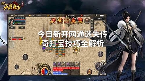 今日新开网通迷失传奇打宝技巧全解析