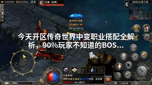 今天开区传奇世界中变职业搭配全解析,90%玩家不知道的BOSS克星组合!