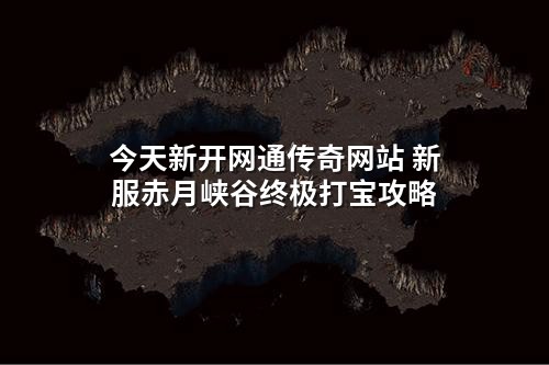 今天新开网通传奇网站 新服赤月峡谷终极打宝攻略