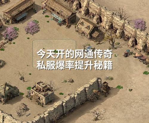 今天开的网通传奇私服爆率提升秘籍
