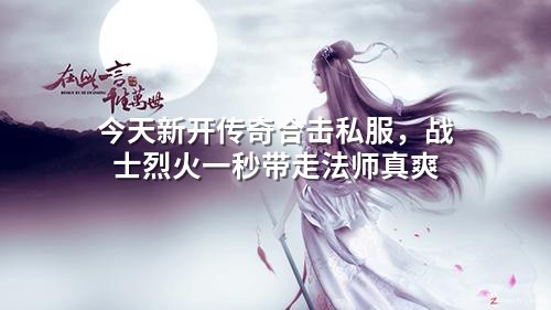 今天新开传奇合击私服,战士烈火一秒带走法师真爽