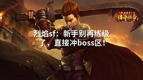 烈焰sf:新手别再练级了,直接冲boss区!