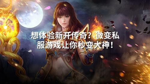 想体验新开传奇?微变私服游戏让你秒变大神!