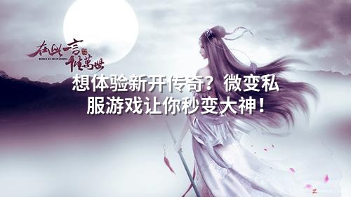 想体验新开传奇?微变私服游戏让你秒变大神!