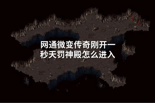 网通微变传奇刚开一秒天罚神殿怎么进入