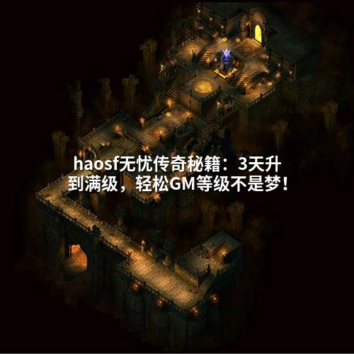 haosf无忧传奇秘籍：3天升到满级，轻松GM等级不是梦！